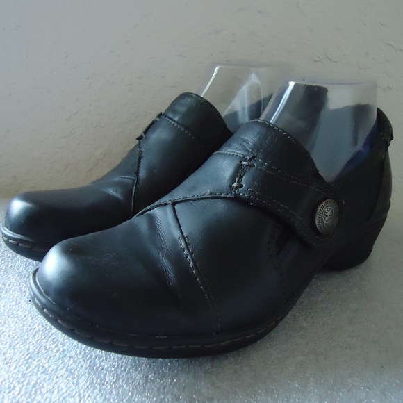 Earth Origins Women's Black Leather Flats Size 8 1/2 - Picture 6 of 11